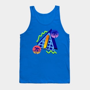 Initial Letter I - 80s Synth Tank Top